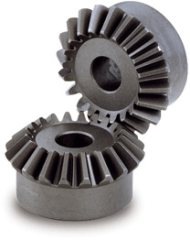 Carburized and hardened carbon steel miter gear